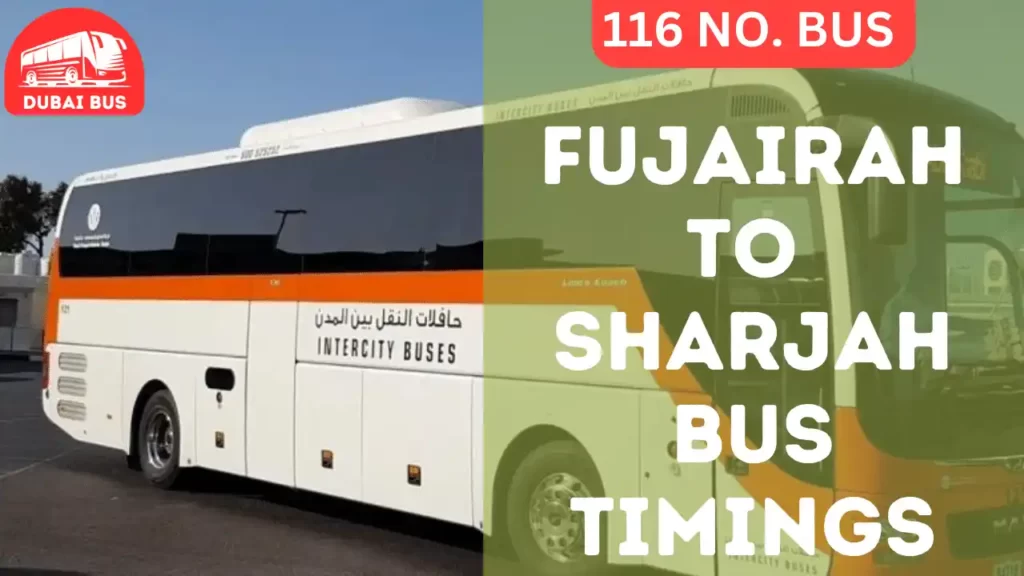 fujairah to sharjah bus timings 116