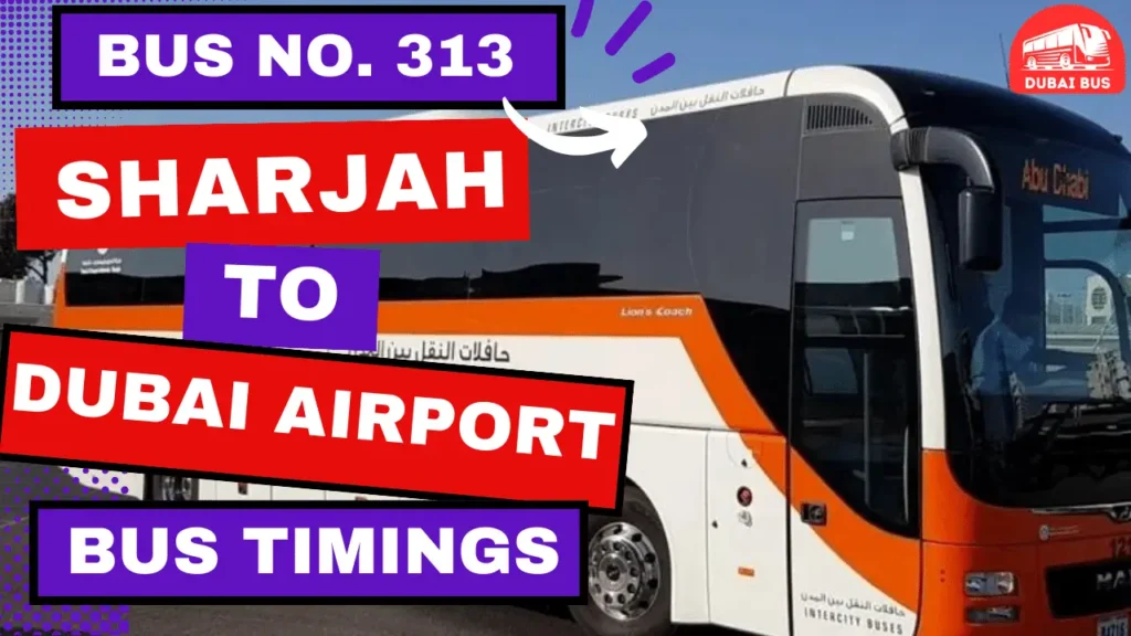 313 bus route sharjah to dubai airport terminal 2 timings