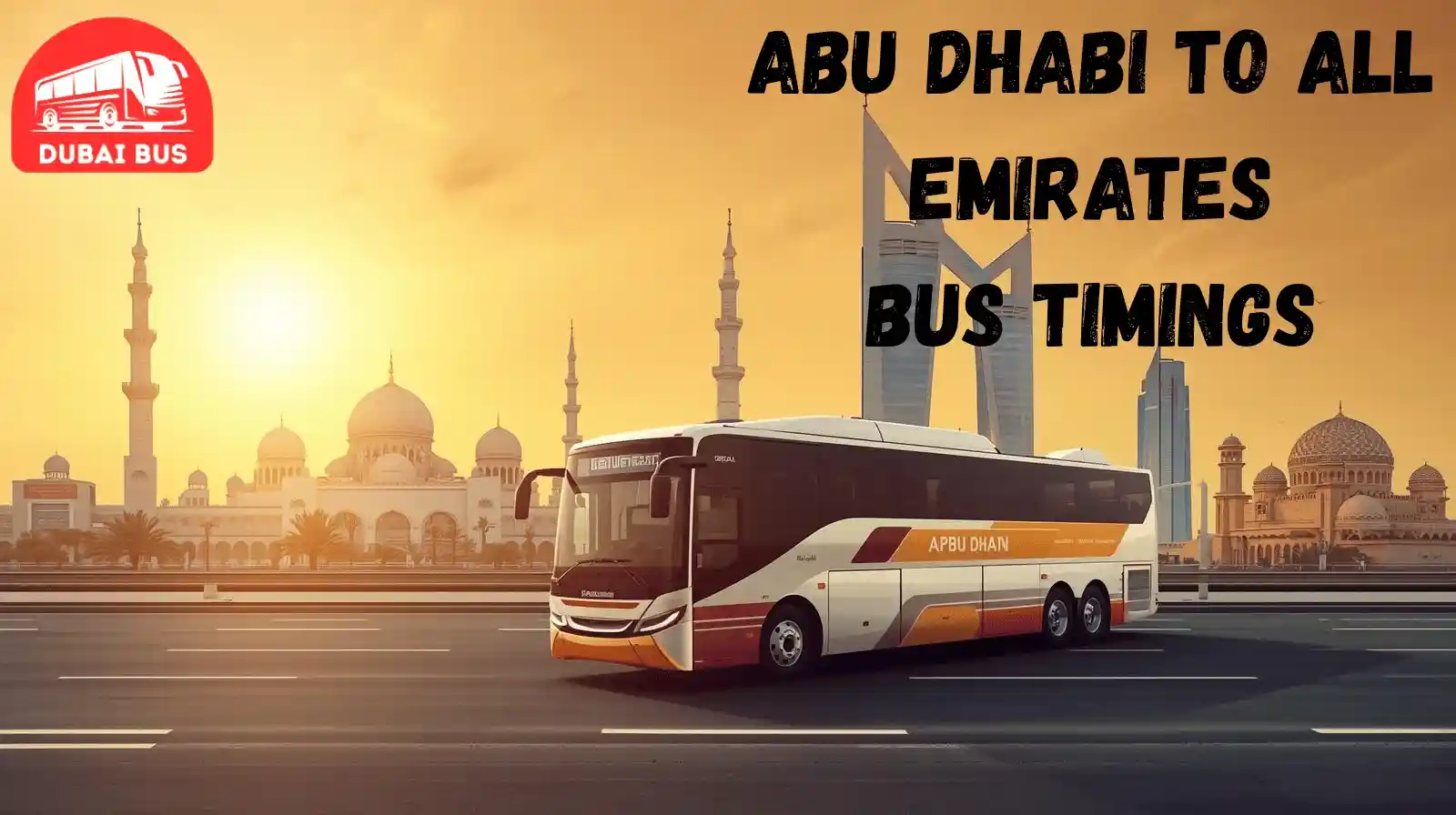 abu dhabi to all emirates bus timings