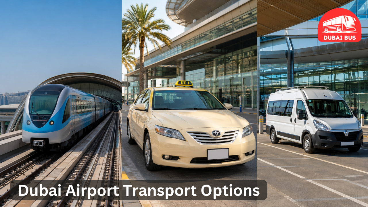 Different transport options available from Dubai Airport